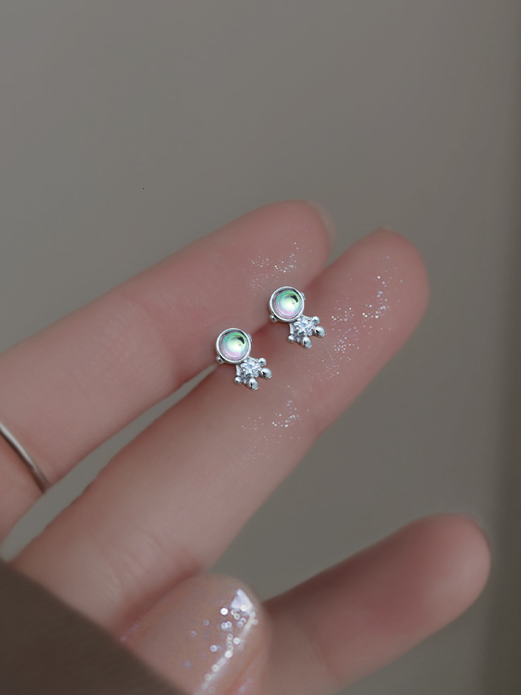 Needle Colored Astronaut 2024 New Trendy Creative Niche Design Earrings