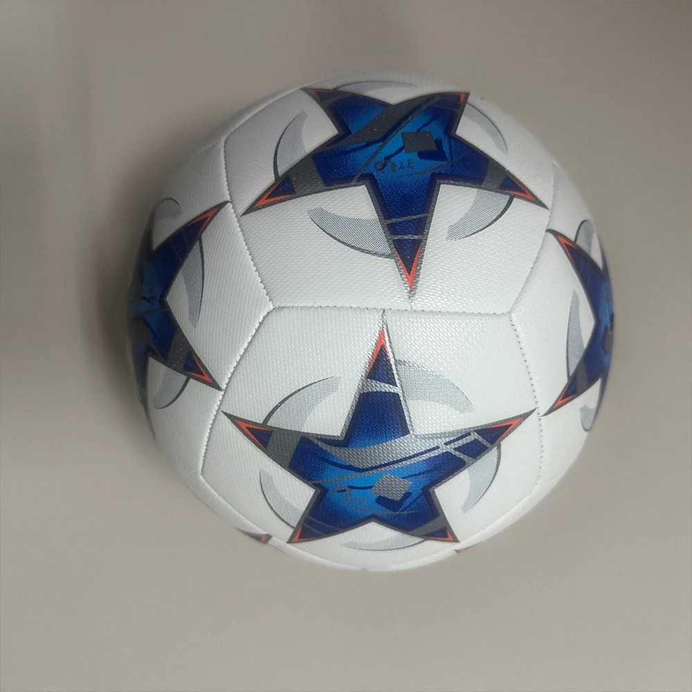 New Arrival Blue Official Size 5 Football Prier Goal Team Match Ball Training Ague Sports Equipment Football Top ClassW241008