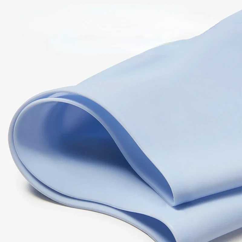 Silicone swimming cap for adults unisex solid color swimming cap pool accessories high stretch shower cap CL241009