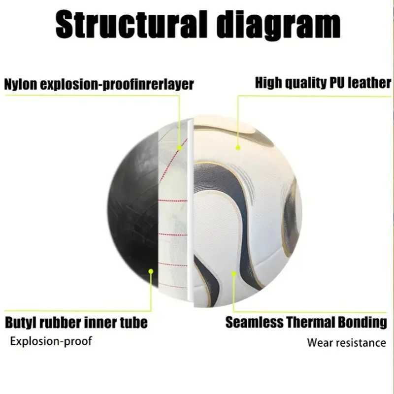 PU Football 2009 Game Size 5 Adult Professional Football Outdoor Sports Training Ball High Quality Team Sports FootballW241008