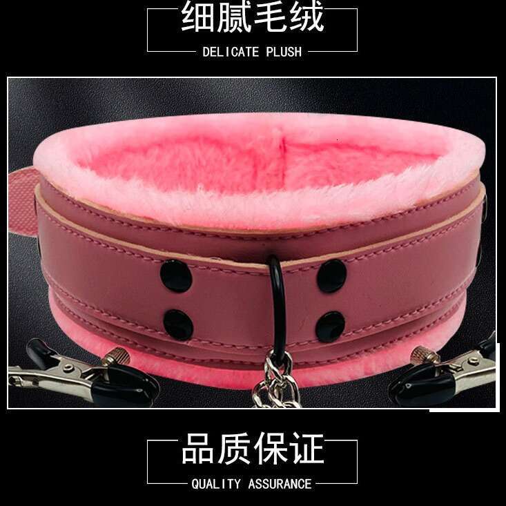 SM adult products, fun leather, women's binding collar, breast clip adjustment, alternative toy set manufacturer wholesale