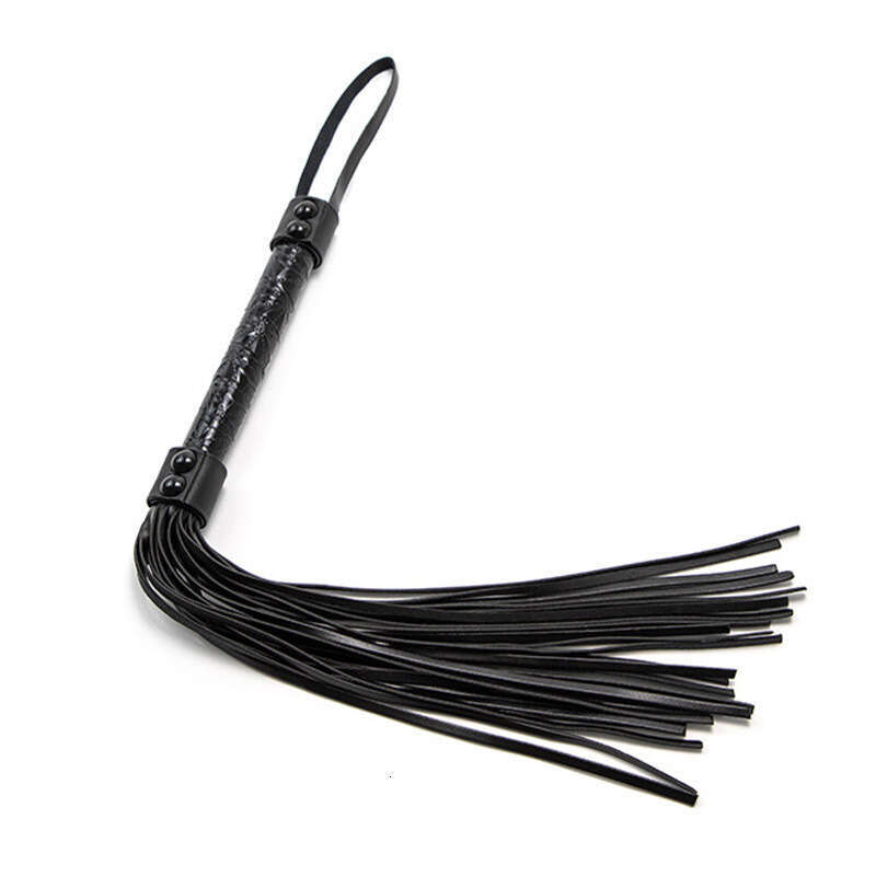 Cross border hot selling SM prop whip PU leather diamond pattern fun leather whip sex training SP torture equipment tassel whip