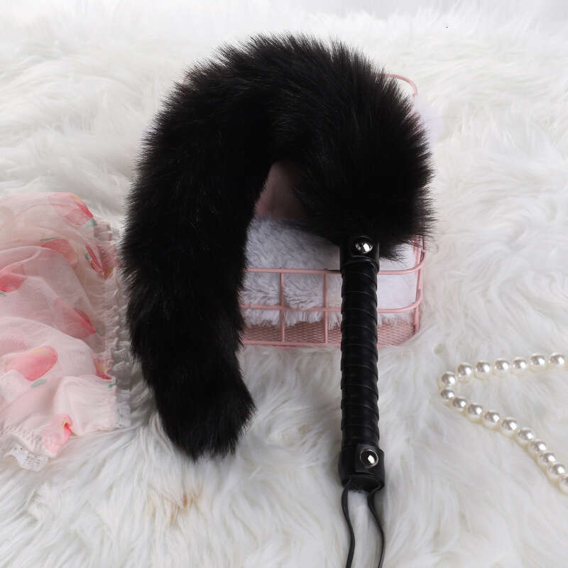 Female slave training SM prop fox tail whip SP punishment spanking sex whip alternative adult products
