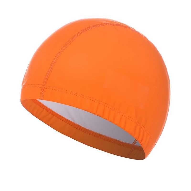 Summer swimming pool cap unisex silicone solid color waterproof earmuffs suitable for women men and adults swimming caps CL241009