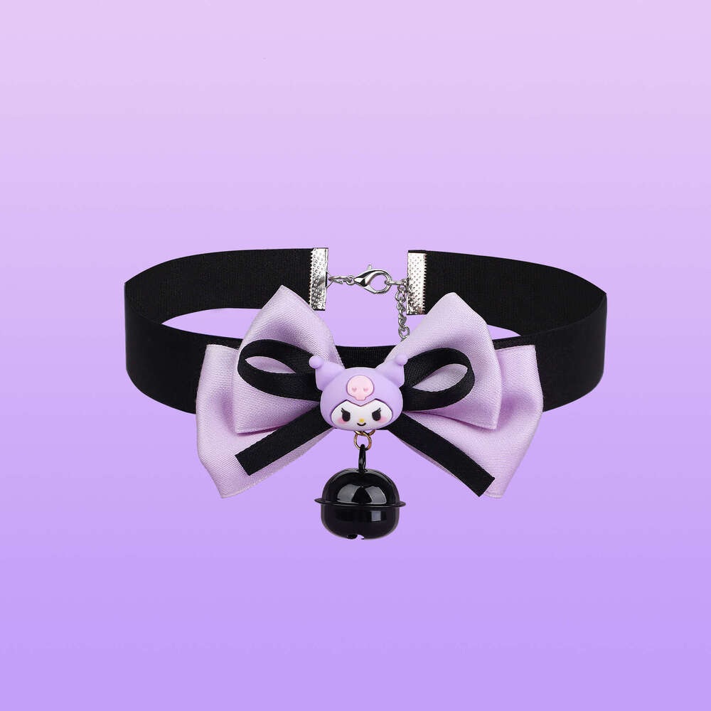 SM Sex Toys Kuromi Cartoon Binding Bell Collar SM Bow Sex Collar Alternative Adult Products