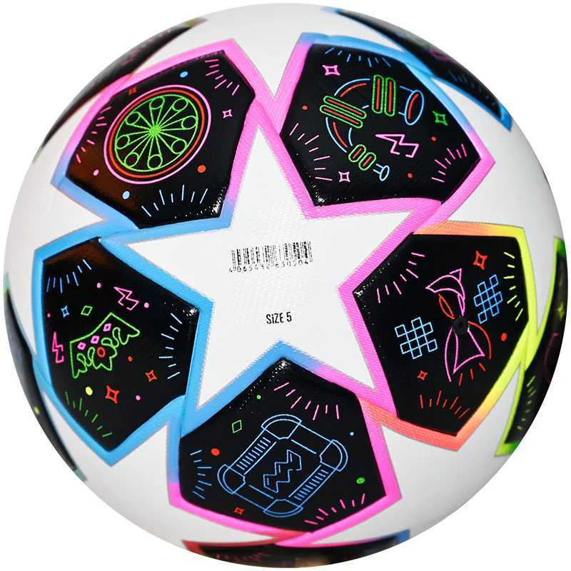 Size 5 Adult Football Hot Adhesive Student Game Training Ball Soft PU Wear resistant Football Team Sports AcademyW241008