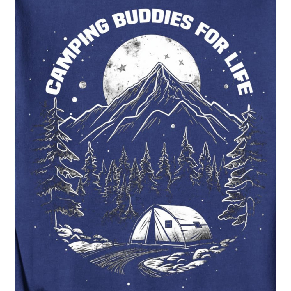 Long Sleeve Shirts for Men sweatshirt Camping Mountain Nature Lover Outdoor Hiking Tent Camper Sweatshirt Tee Streetwear Casual tops clothes