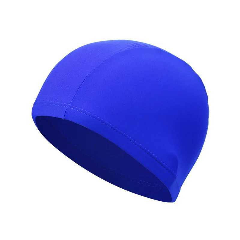 2024 Fashion Swimming Hat High Elasticity Adult Universal Solid Color Flower Independent Packaging Cardboard Swimming Accessories CL241009