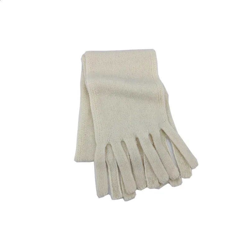 Fashion Womens Scarf Solid Color Knitted Wool Blended Muffler Grille Soft and Warm Shawl Womens Outdoor Autumn/Winter 240925
