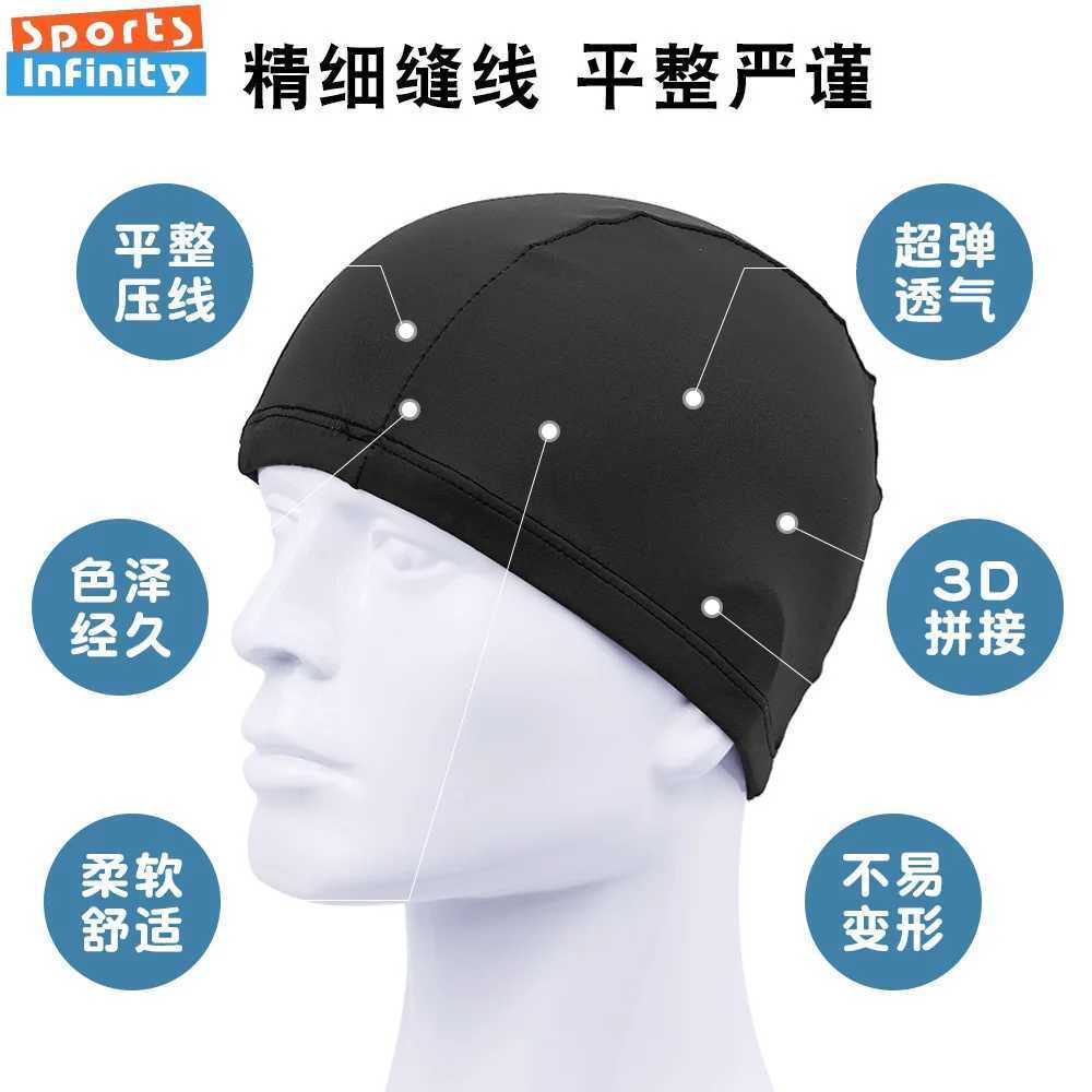 1 piece of comfortable and breathable swimming cap womens flower printed solid swimming cap childrens and adult universal swimming cap wholesale CL241