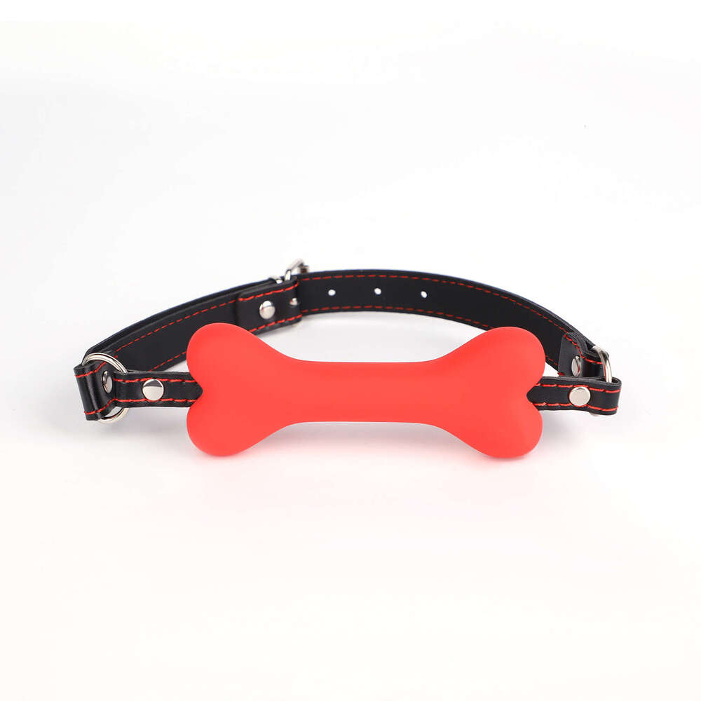 Fun SM prop bone mouth plug humiliation training silicone mouth ball fun breast clip mouth shackle alternative adult products