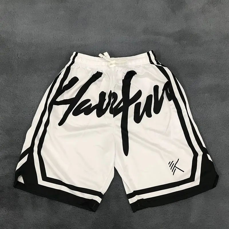 Mens mesh shorts quick drying home print selling set mens shorts 90s Y2k Cortos Korean street clothing 241009