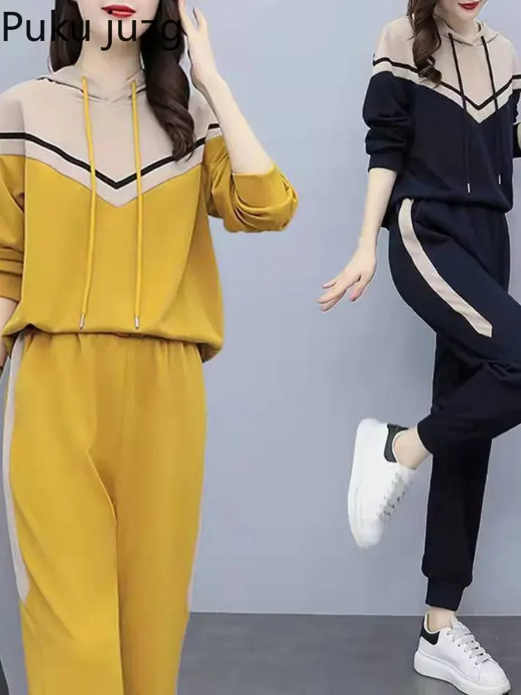 Womens Track and Field Wear Short Sleeve Tshirt Oversized Long Leg Running Set Summer Sportswear 241007