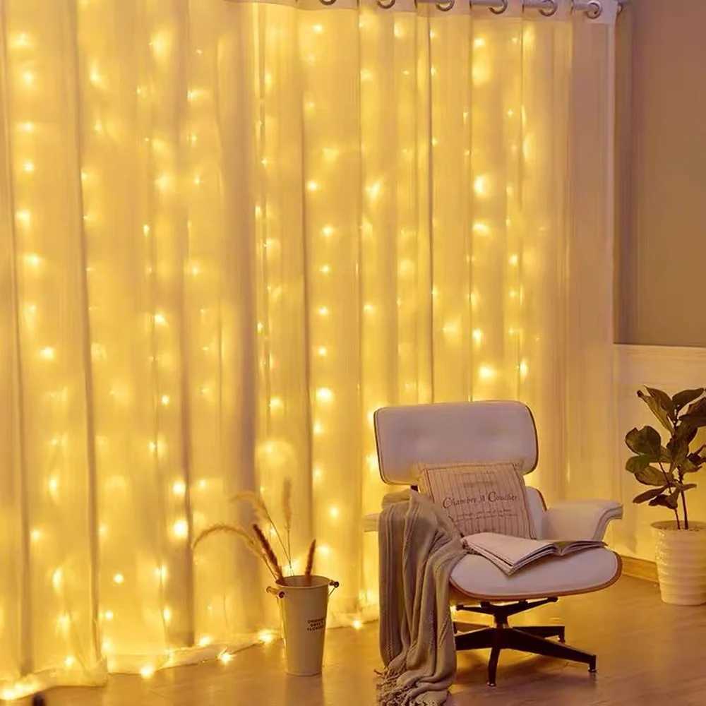 Lights Curtains Garden Merry Home Celebration Christmas Gifts Navidad 2021 New Year Decoration W241008