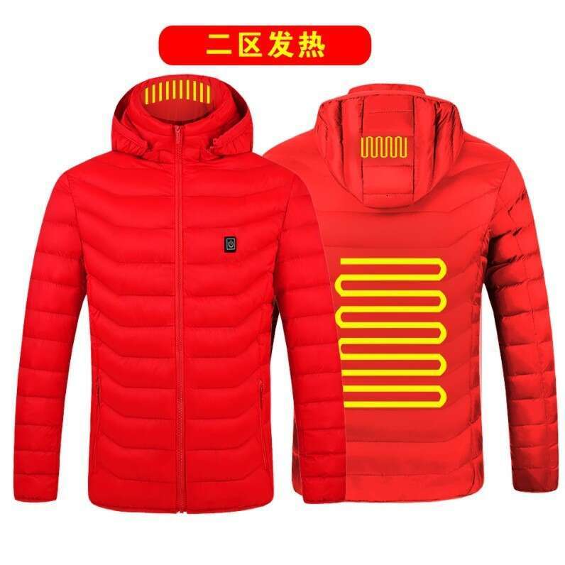 Winter intelligent electric suit USB heating constant temperature cotton jacket men and women