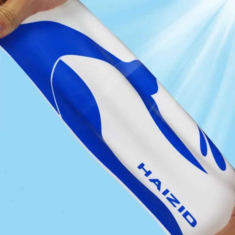 Universal mens swimming cap soft silicone waterproof cute cartoon swimming cap large-sized adult swimming cap pool accessories CL241009