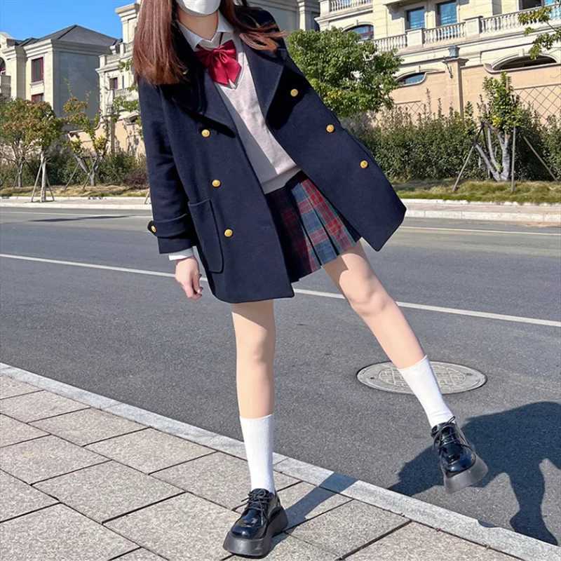Spring and Autumn New Fashion Womens Woolen Coat Loose Commuting and Leisure College Style Flip Collar Suit CoatX241009