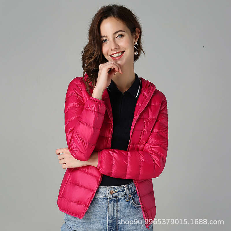 Down for women 2024 new short lightweight thick warm slim fit Korean version white duck down fashionable jacket