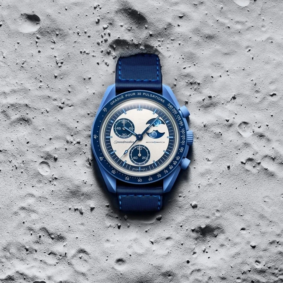 Moons watch Automatic Quarz Watch Bioceramic Mens Watches High Quality Water Proof Luminous Chronograph Leather Strap Wristwatches With Box