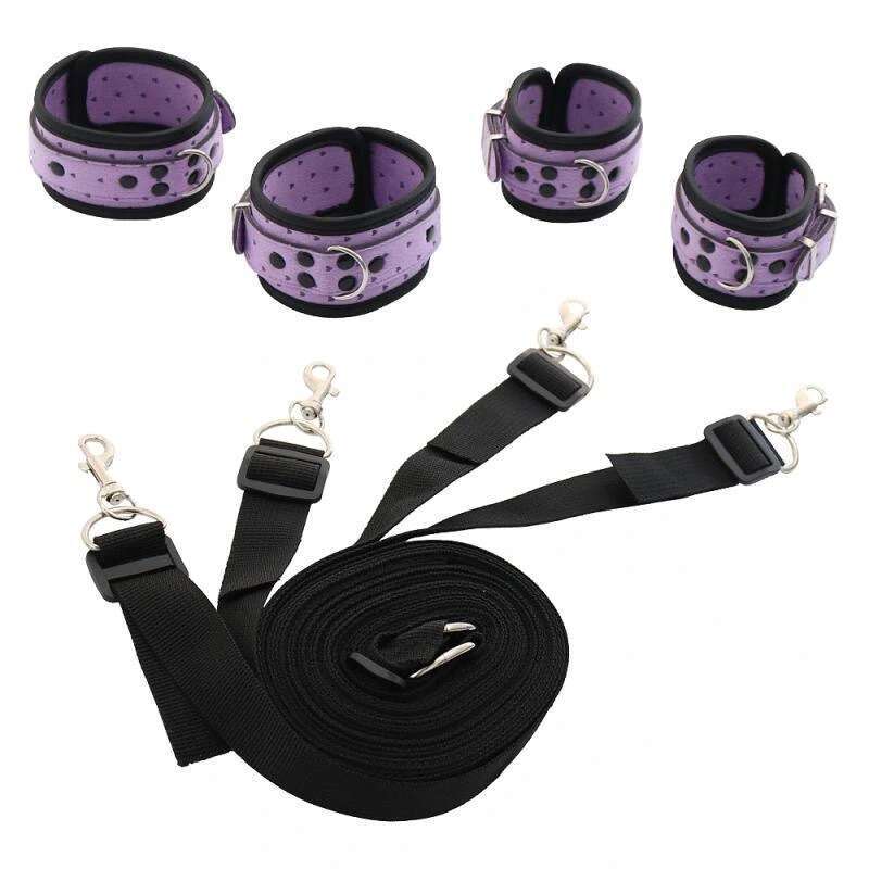 SM adult sex toy restraint set, bed tie, bed binding, adjustment, binding, hand and foot handcuffs, factory direct sales