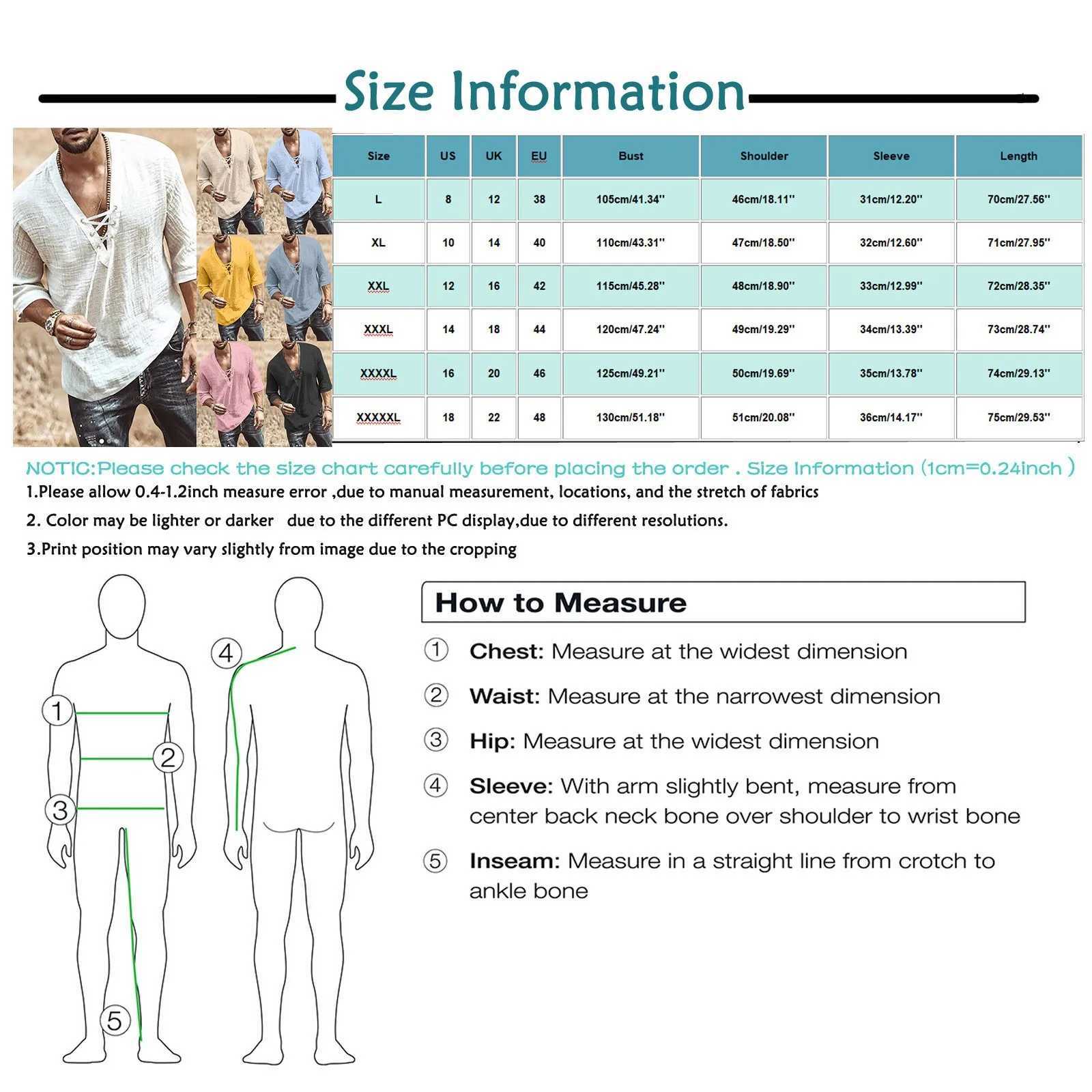 Spring and summer mens T-shirt cotton linen solid color long slip shirt fashionable loose V-neck shirt Strt casual top CL241009