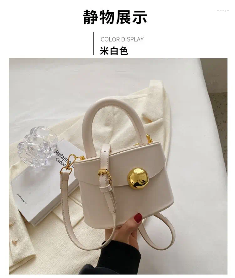 Shoulder Bags JIAERDI Vintage Black Messenger Bag Women Retro Leather Handle Bucket Purse Ladies Fashion Versatile Crossbody Bolsos 3234