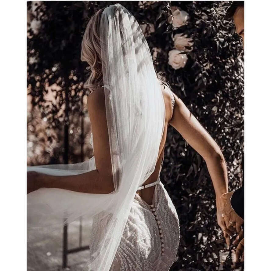 Neck Square Dresses Mermaid Lace Sequins Beads Sexy Backless Beach Wedding Dress Sweep Train Bridal Gowns Boho Vestidos De Bc 6660311