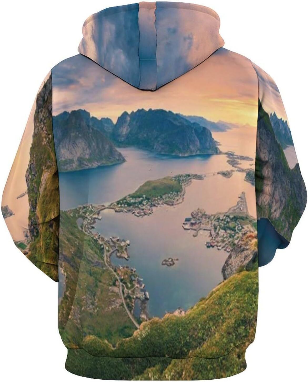 Hoodie for Mens Womens Mens Unisex Novelty Hoodies Scenic Capri Island Hooded Sweatshirt Graphic Hoodies sweatshirt Pullover Long Sleeve