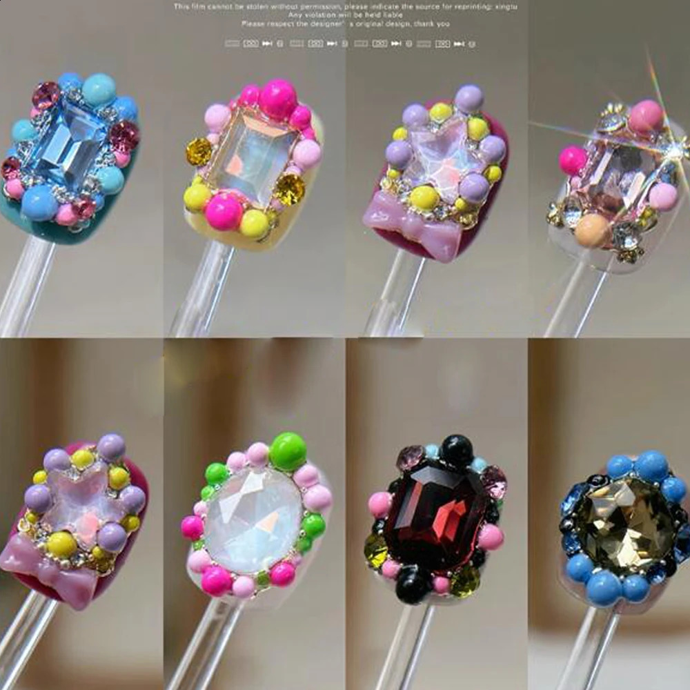 20/10 pieces of retro po frame nail art charm DIY diamond glitter alloy jewelry metal hollow frame decoration DIY handicraft accessories 241008