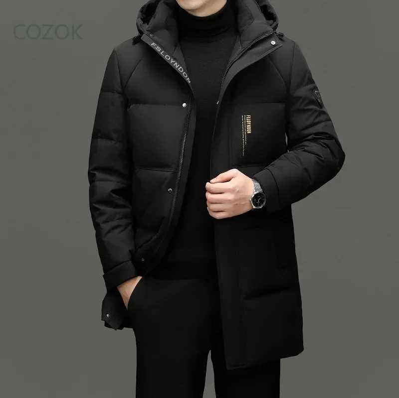 COZOK Milk Silk Mens Lightweight Down Jacket Duck Padding Designer Clothes Casual 2025 Winter for Male Coat LX241009
