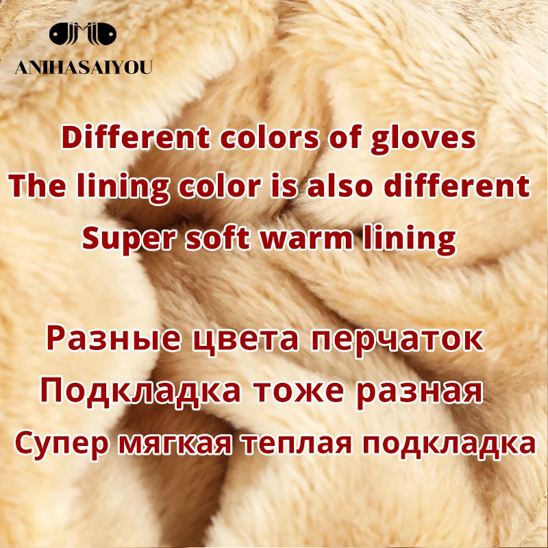 Light gray womens leather gloves sheepskin for women selling winter genuine 2081 241009