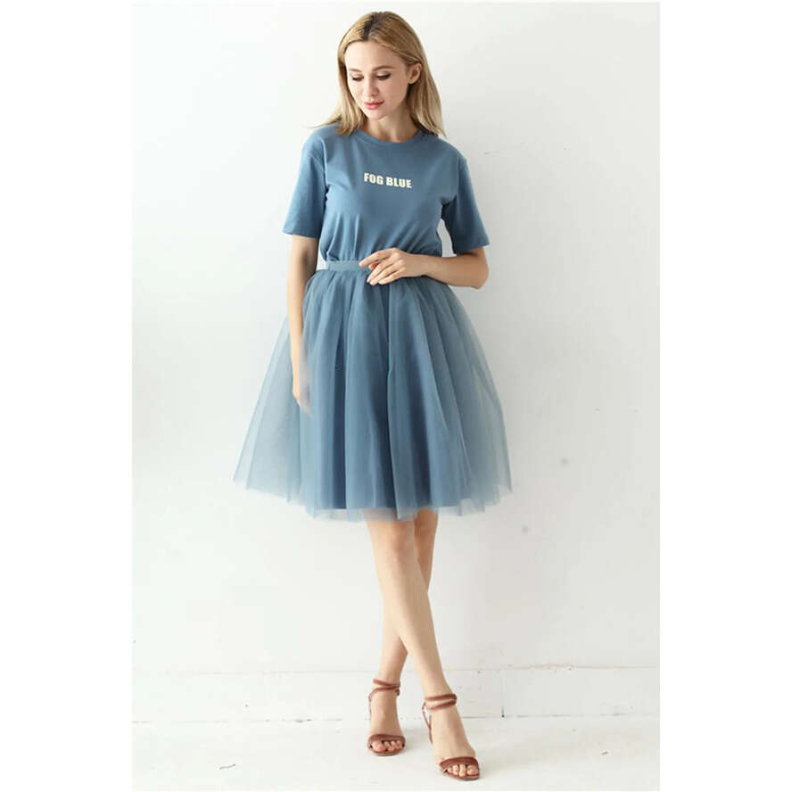 Girls Layers Women Double Solid Color Short Skirt Tulle Petticoats Elastic Waistband A E Underskirt Crinoes Wedding Dress Party Wear Cpa1697 Sxa9