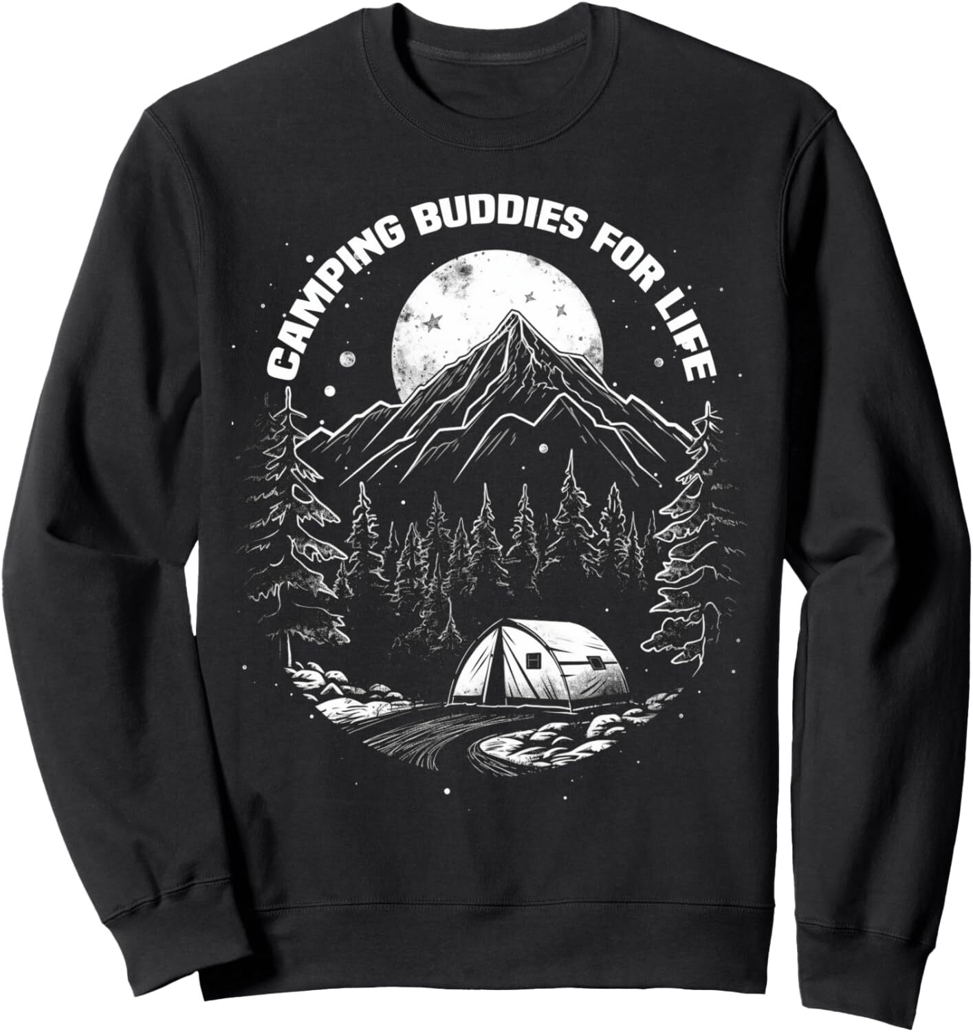 Long Sleeve Shirts for Men sweatshirt Camping Mountain Nature Lover Outdoor Hiking Tent Camper Sweatshirt Tee Streetwear Casual tops clothes