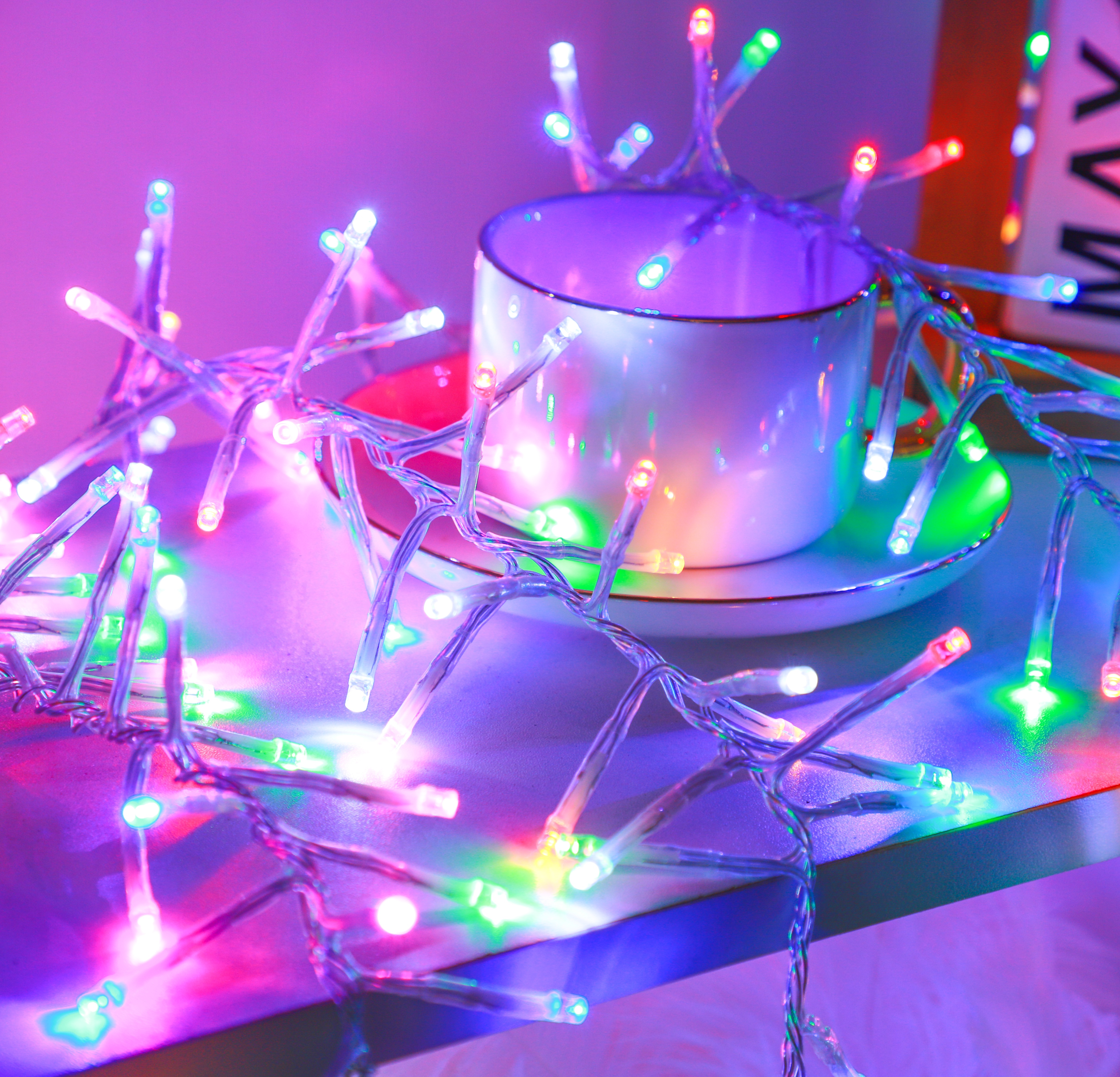 Outdoor Waterproof LED Christmas Light String with Fireworks Design - Festive Atmosphere Lighting