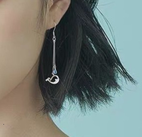 fashionable whale sparkg dia, blue water droplet tassel, birthday gift for women's literature and art