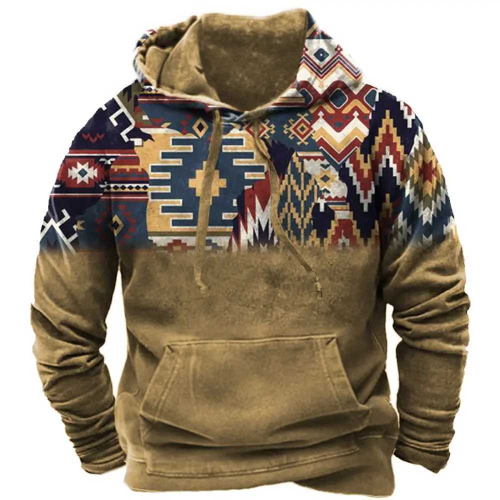 Men's Hoodies Sweatshirts Retro Mens 3D Printed Hoodie Fashion Coat Q1009