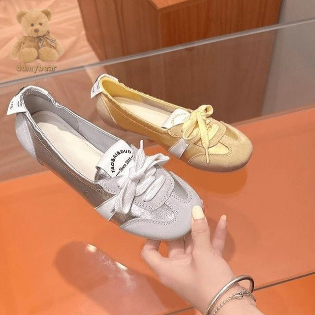 Ddmybear 2024 Shallow Mouth Flat Bottom Ballet Style One Step Simple And Versatile Mary Jane Training Single Shoes Chinese Brand Shoes F1010-57