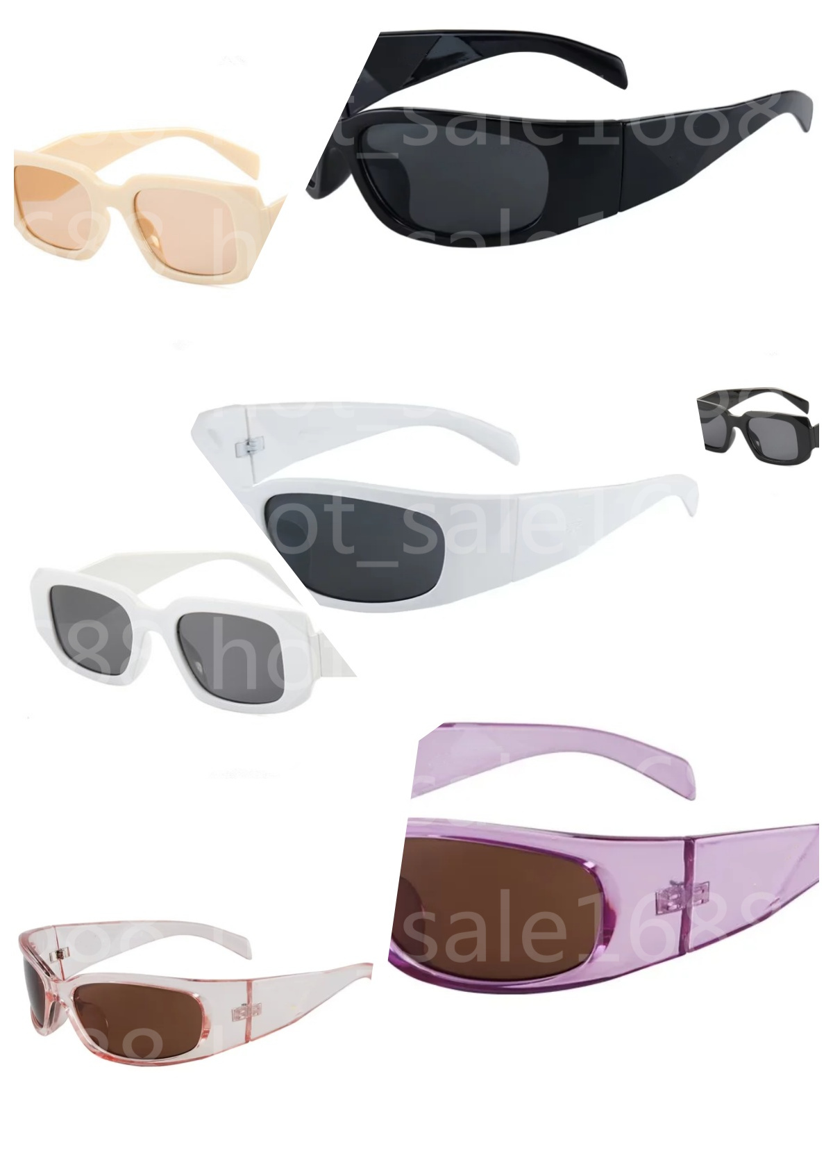 Designer Sunglasses Classic Eyeglasses Goggle Outdoor Beach Sun Glasses For Man Woman Mix Color Optional Triangular signature