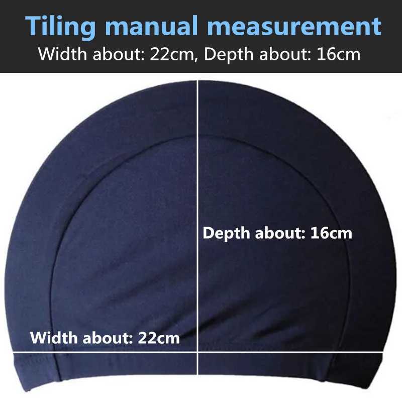 Adult womens solid color swimming cap ear protection long hair sports swimming pool cap elastic Lycra swimming cap for teenage boys and girls CL241009