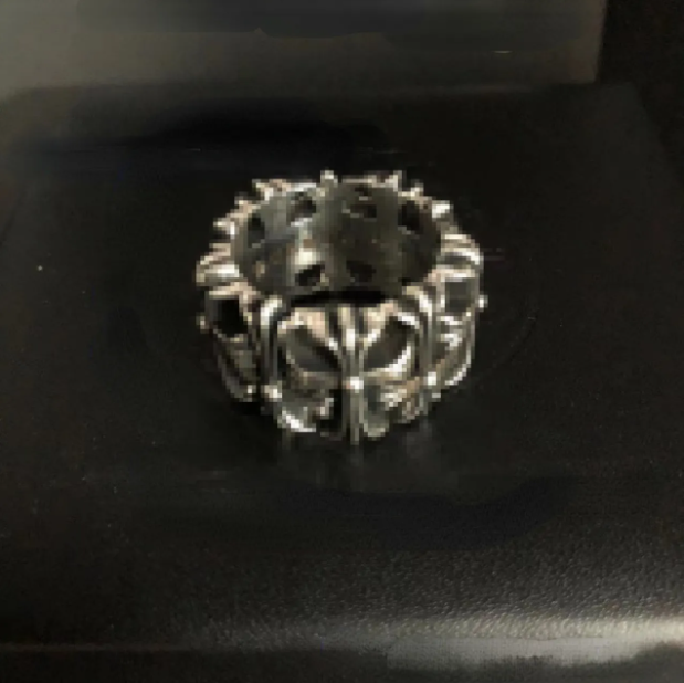 Plated Hip Hop Men and Women High quality Vintage Cross Open Thai Silver Chromers Ring Jewelry gift goodgood