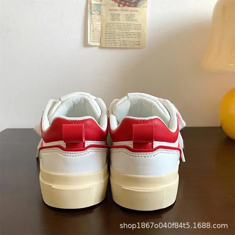 Thick Soled Big Toe For Women, Height Increasing Breathable Casual Sports Shoes, Popular High Street White Shoes