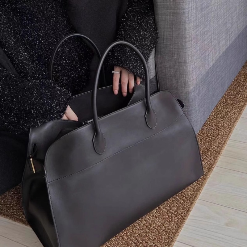 2024Design Handbag Leather High-Capacity Commuting Fashionable Suede Tote Vintage Top Handle Retro Shoulder Bag