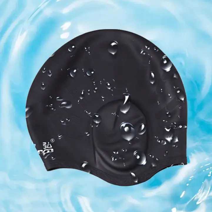 Professional silicone swimming cap equipment suitable for both men and women waterproof long hair and ear protection CL241009