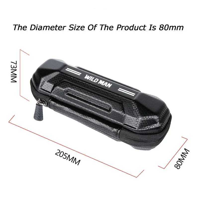 Wild person hard shell bicycle bag rainproof bicycle repair kit road bicycle bag Mtb frame bag W241008 W241008