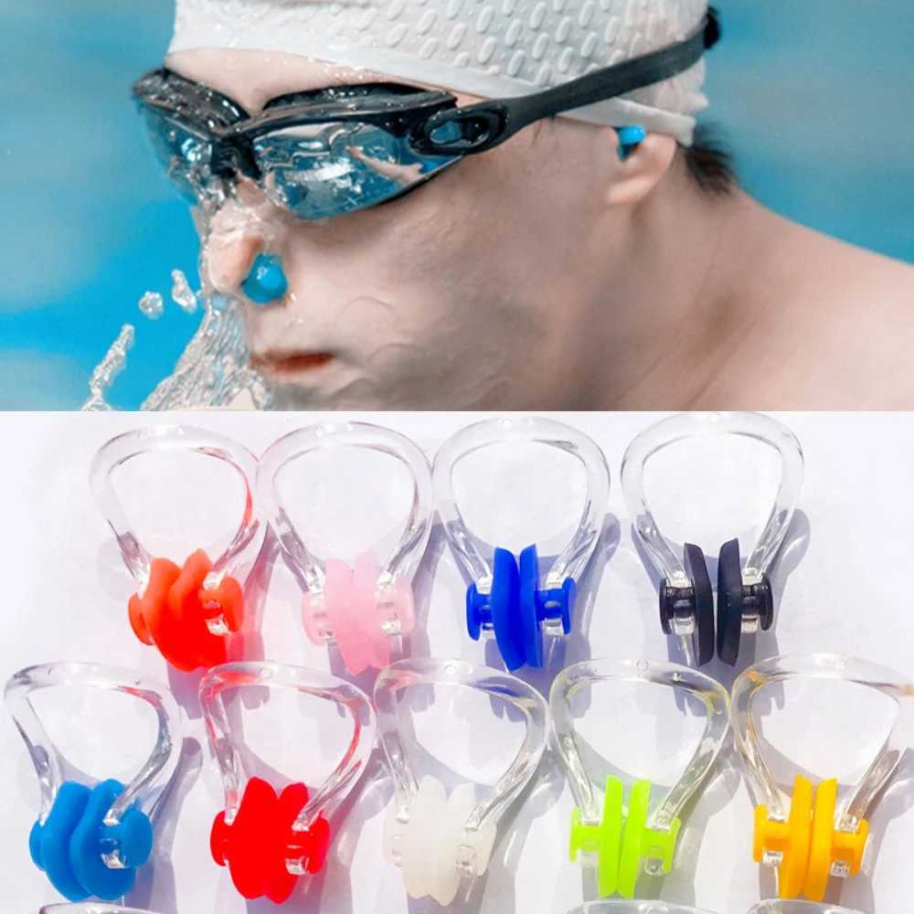 1 set of adult swimming accessories swimming cap nose clip waterproof soft earplugs swimming waterproof soft earplugs CL241009