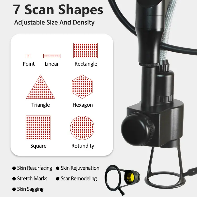 Vertical Upgrade Fractional Co2 Laser 10600 Skin Smoothing Wrinkle Dispelling Dot Matrix Scar Repairing Vaginal Care Anti-Acne Mole Cutting Machine