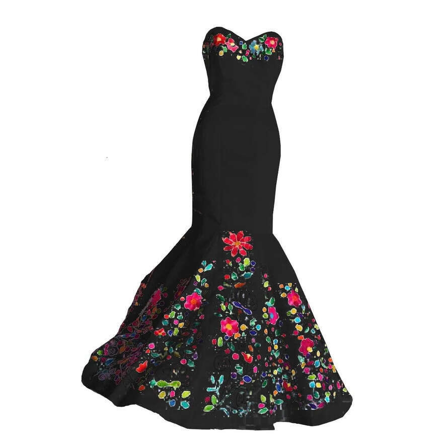 2022 Vintage Mexican UPS Embroidered Wedding Dress Chic White Satin Sweetheart Top Corset Back Formal Dresses For Bride es