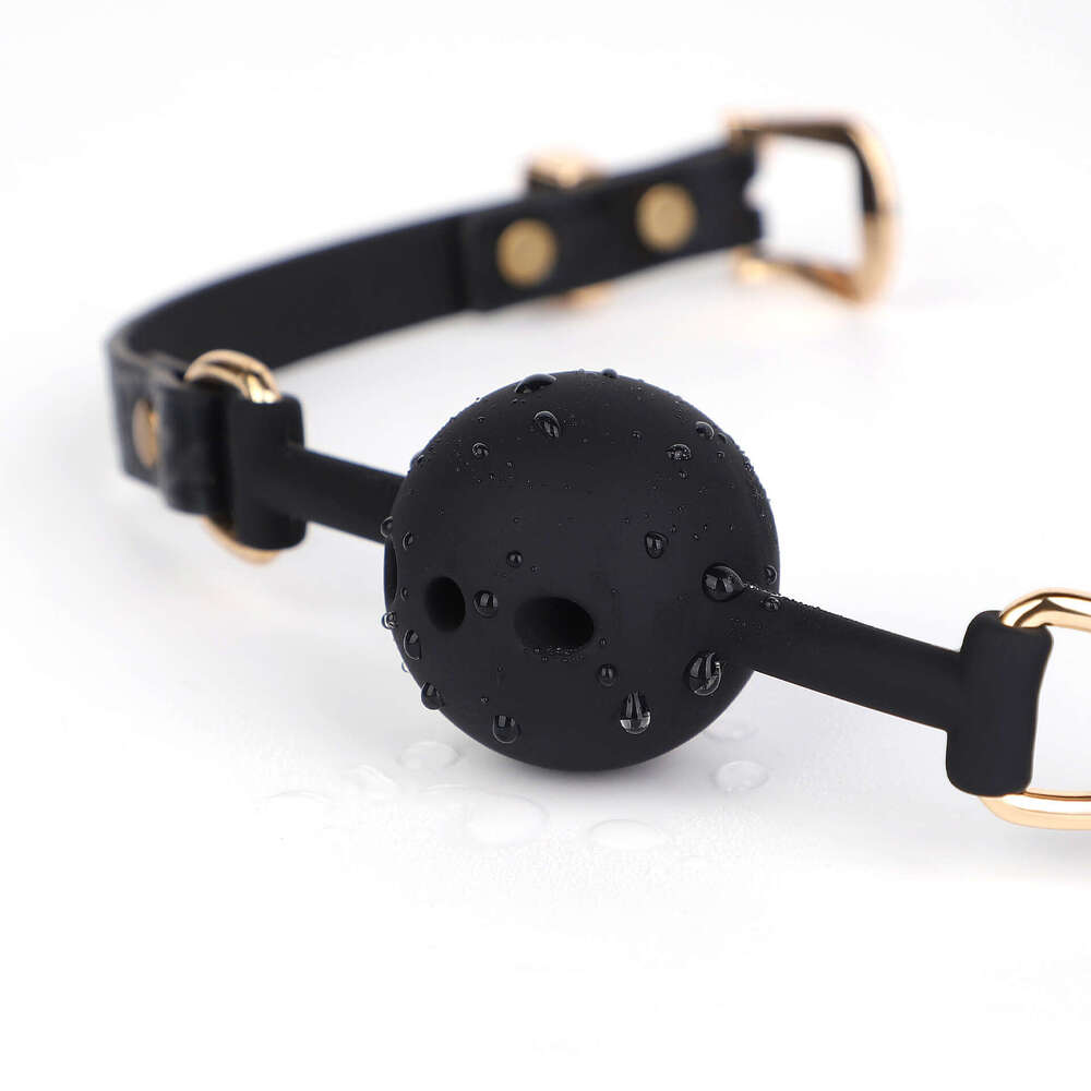 SM Fun Prop Cloud Pattern Printed Fun Mouth Plug Forced Opening Three hole Silicone Mouth Ball Alternative Adult Products