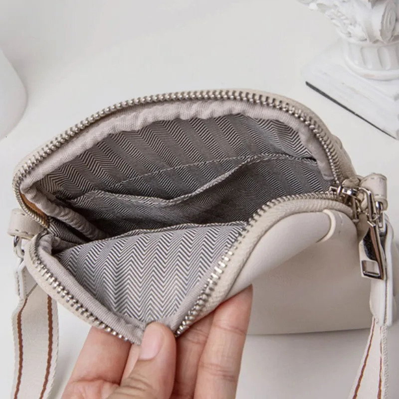 Messenger Sling Bag Womens Mini Handbag Casual PU Leather Small Zipper Cross shaped Simple Shoulder 241008