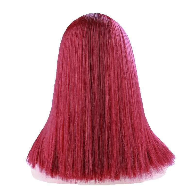 Wig Bob Lace Headset Bobble Female Middle Split Synthetic Wigs